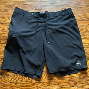O'Neill Hyperfreak Board Shorts Men's Size 34 Black Swim Trunks Surfboarding